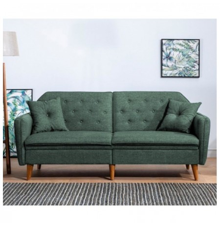 3-Seat Sofa-Bed Hannah Home Terra-Green Green