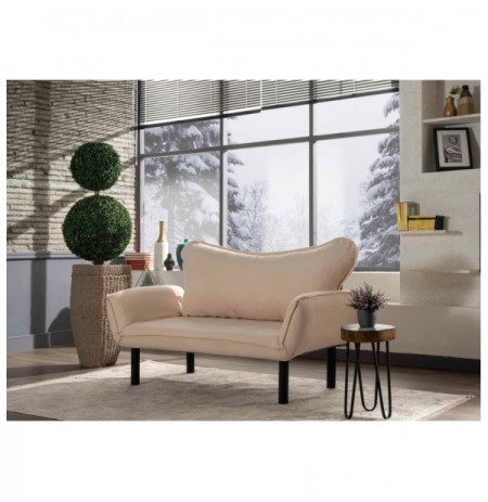 2-Seat Sofa-Bed Hannah Home Chatto - Cream Cream