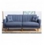3-Seat Sofa-Bed Hannah Home Aqua-Dark Blue Dark Blue