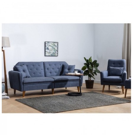 Sofa-Bed Set Hannah Home Terra-TKM06-1048 Dark Blue