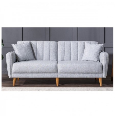 3-Seat Sofa-Bed Hannah Home Aqua-Grey Grey