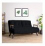 2-Seat Sofa-Bed Hannah Home Sando 2-Seater - Black Black