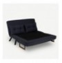 2-Seat Sofa-Bed Hannah Home Sando 2-Seater - Black Black