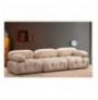 3-Seat Sofa Hannah Home Bubble 3 Seater ( L1-O1-1R) - Velvet Cream