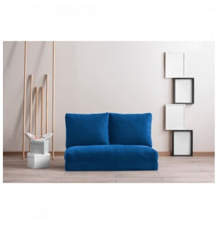 2-Seat Sofa-Bed Hannah Home Taida - Blue Blue