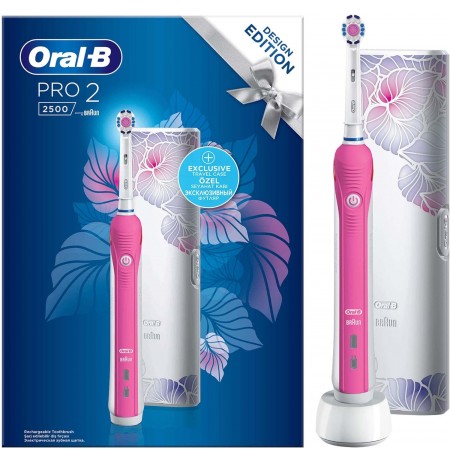 Furce Oral B Poc Pro2 2500 D501 3DWhite Pink+TC