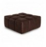 Pupe Hannah Home Chocolate Square Pouf Brown