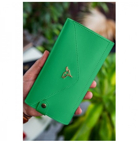 Woman's Wallet Envelope - Green Green