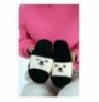 Woman's Fuzzy Slippers 999-15-22 - Black Black