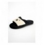 Woman's Fuzzy Slippers 999-15-22 - Black Black