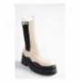 Woman's Boots N280420009 - Beige BeigeBlack