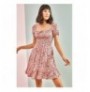 Dress 10091046 PinkWhite