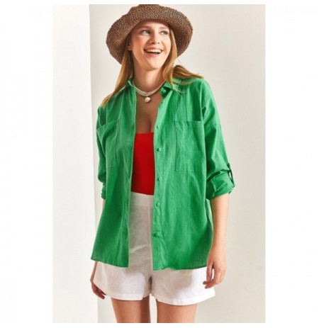 Woman's Shirt 40861002 - Green Green