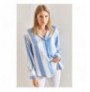 Woman's Shirt 50011020 - Baby Blue Baby BlueWhite