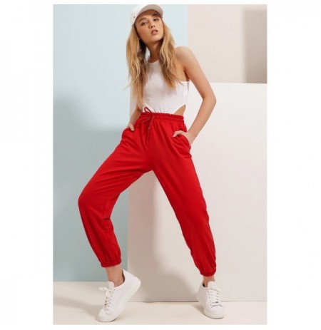 Woman's Sweatpant ALC-Y2933 - Red Red