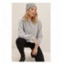 Woman's Sweatshirt ALC-669-001 - Grey Grey