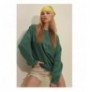 Woman's Sweatshirt ALC-669-001 - Green Green