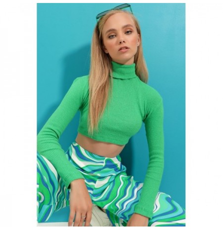 Woman's Blouse ALC-695-001 - Green Green