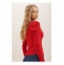 Woman's Blouse ALC-X5042 - Red Red