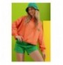Woman's Sweatshirt ALC-X8963 - Orange Orange