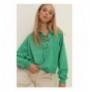 Woman's Sweatshirt MDA-1029 - Green Green