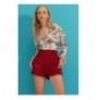 Woman's Shorts ALC-782-001 - Claret Red Claret Red