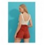 Woman's Shorts ALC-782-001 - Tile Red Tile Red