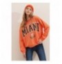 Woman's Sweatshirt ALC-X7457 - Orange Orange