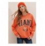 Woman's Sweatshirt ALC-X7457 - Orange Orange