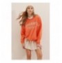 Woman's Sweatshirt ALC-X7458 - Orange Orange
