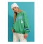 Woman's Sweatshirt ALC-X8960 - Green Green