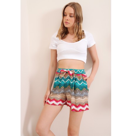 Woman's Shorts ALC-X6609 - Multicolor Multicolor