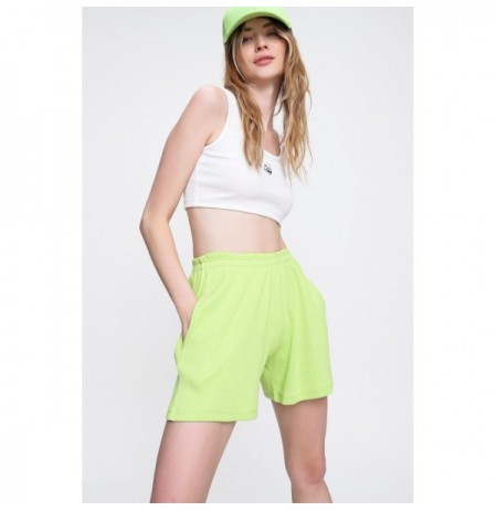 Woman's Shorts ALC-X6028 - Pistachio Green Green