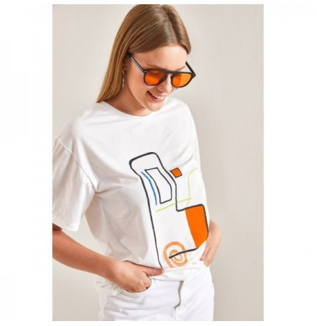 Woman's T-Shirt 40901017 - White White
