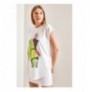 Woman's T-Shirt 40901009 - Light Green GreenWhite