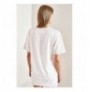 Woman's T-Shirt 40901005 - White, Green WhiteGreen
