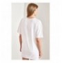 Woman's T-Shirt 40881021 - Fuchsia, Black WhiteFuchsiaBlack