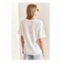 Woman's T-Shirt 40861015 - White, Green WhiteGreen