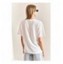 Woman's T-Shirt 40861013 - Black WhiteBlack