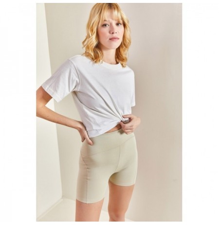 Woman's Shorts 40701026 - Beige Beige