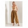 Woman's Trousers 50011033 - Camel Camel