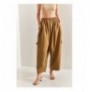 Woman's Trousers 50011033 - Camel Camel