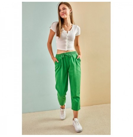 Woman's Trousers 30991024 - Green Green