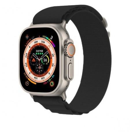 Plastic Smart Watch Band BND0142444549BLCKALOP Black 42-44-45-49