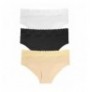 Panties ST0044603 - Black, White, Tan