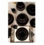 Set pjatash qeramik (30 Pieces) Hermia TY040030F650A841600MAA4Y00 Black