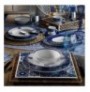 Set pjata (24 Pieces) Hermia LB24Y24309429 Navy BlueTurquoise