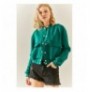 Woman's Jacket Xhan 3YXK4-47551 - Emerald