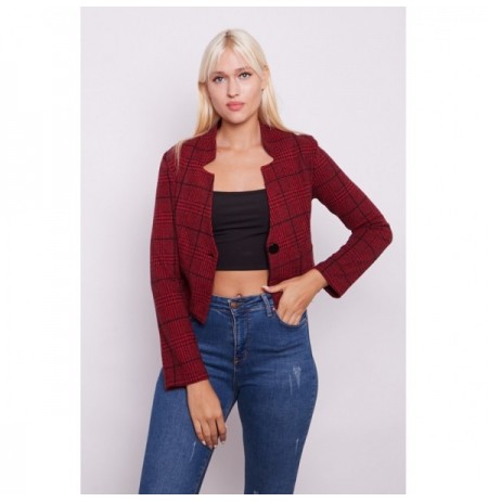 Woman's Jacket Jument 30052 - Claret Red V2