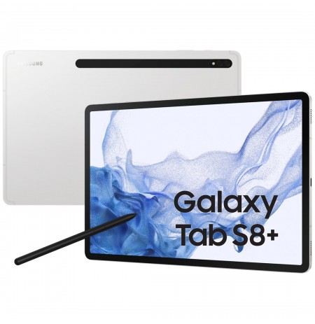 Tablet Samsung Galaxy Tab S8+ 5G LTE 128 GB Silver